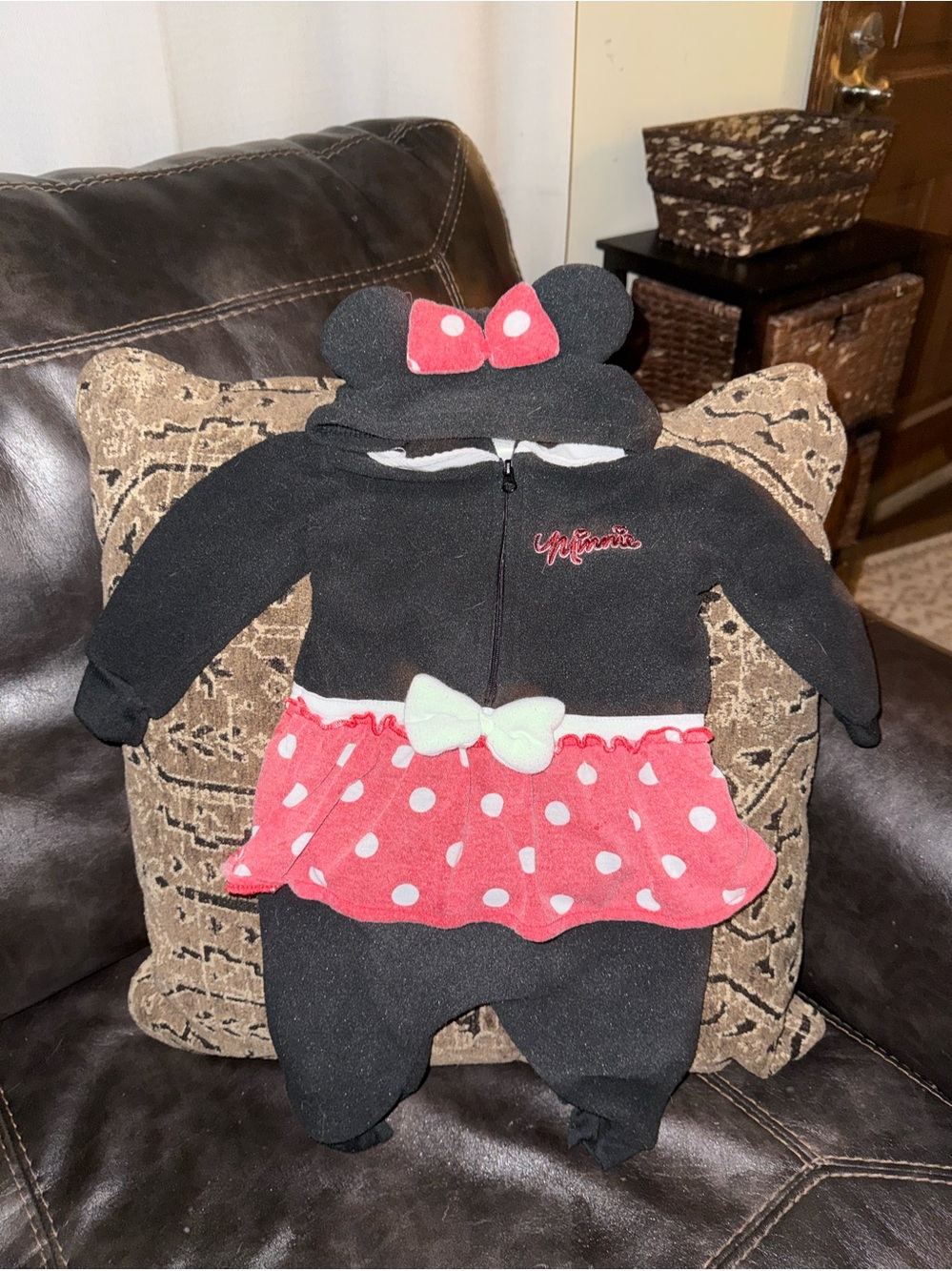 FREE Minnie Mouse Infant Fleece Jumpsuit with Hood